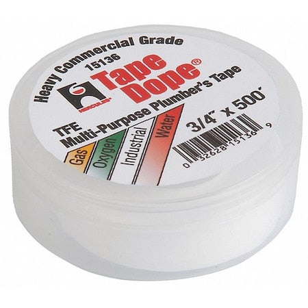 Pipe Thread Sealant Tape,3/4in W,500in L