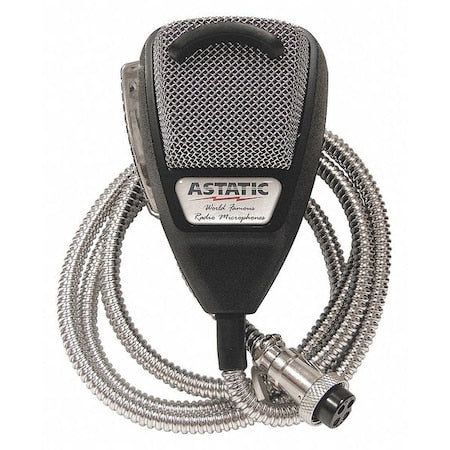 CB Mic with SS Cord,Silver Cord,4 Pin