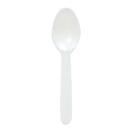 Disposable Spoon, White, Medium Weight, PK3000