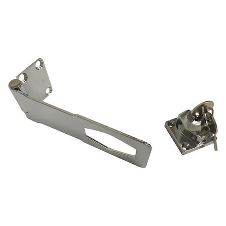 Locking Hasp, Locking, Chrome, 1-13/64inL