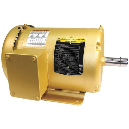 Three-Phase General Purpose Motor, 1 HP, 143T Frame, 208-230/460V AC Voltage, 1760 rpm Nameplate RPM