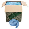 Sorbent Sock, 44 gal, 3 in x 48 in, Oil, Blue, 40 PK