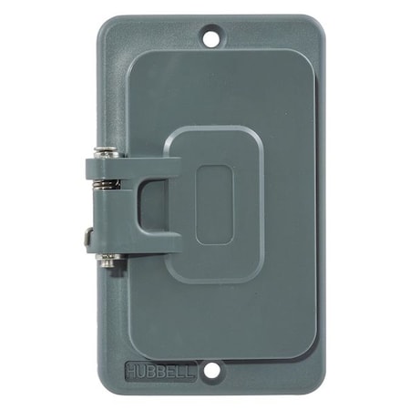 Weatherproof Cover, 1 Gang, Thermoplastic Elastomer, GFCI Receptacle Cover Type