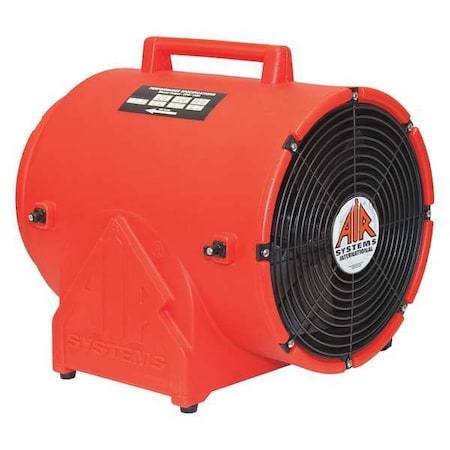 Portable Fan, Orange, 15 1/4" W