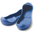 Hands Free Boot Cover, Plain Toe, 3 1/2 in Height, Slip On Closure, Ribbed Sole, Blue, F
