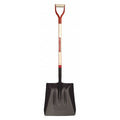 No. 4 14 ga Asphalt/Coal Square Point Shovel, Steel Blade, 40 in L, Wood Handle