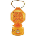 Safety Light, Amber, LED, 2 D Batteries