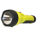 Yellow LED Handheld Flashlight, Alkaline AA/D, 200lm