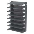 Steel Single-Sided Pick Rack, 36 in W x 60 in H x 18 in D, 8 Shelves, Gray