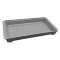 Stackable Storage Container, 1.8 gal, 20-3/4 in L x 11-1/4 in W x 2-3/8 in H, Gray