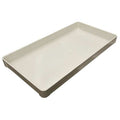 Stackable Storage Container, 5.1 gal, 30-3/8 in L x 15-7/8 in W x 2-3/4 in H, White