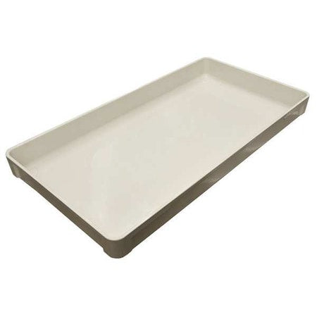 Stackable Storage Container, 5.1 gal, 30-3/8 in L x 15-7/8 in W x 2-3/4 in H, White