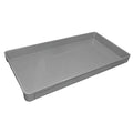Stackable Storage Container, 5.1 gal, 30-3/8 in L x 15-7/8 in W x 2-3/4 in H, Gray