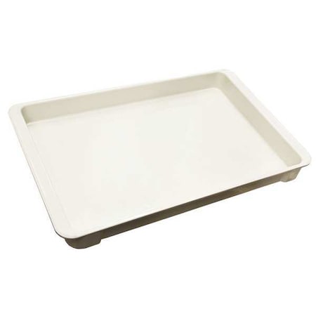 Stackable Storage Container, 1.3 gal, 18-3/4 in L x 11-7/8 in W x 1-3/4 in H, White
