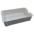 Stackable Storage Container, 2.6 gal, 17-3/4 in L x 10-1/2 in W x 4-1/4 in H, White