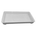 Stackable Storage Container, 1.8 gal, 20-3/4 in L x 11-1/4 in W x 2-3/8 in H, White