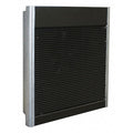 Recessed Electric Wall-Mount Heater, Recessed or Surface, 4000/2000 W, 208V AC, Bronze