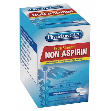 Acetaminophen Pain/Fever, 500mg, PK125