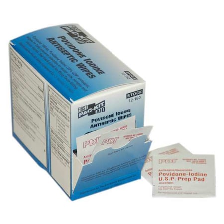 PVP Wipes, Packet, 4-1/4 In., PK100