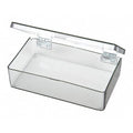 Storage Box with 1 compartments, Plastic, 1 1/16 in H x 2-5/8 in W