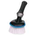 2 1/4 in W Wheel and Bumper Brush, 6 in L Handle, 5 in L Brush, White, Rubber, 11 in L Overall