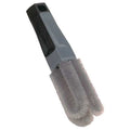 1 1/2 in W Lug Nut Brush, 4 in L Handle, 3 in L Brush, Gray, Polypropylene, 7 in L Overall