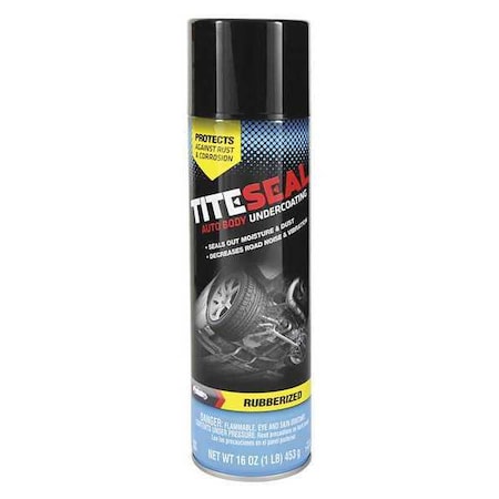 Rubberized Undercoating, Black, 16 oz.