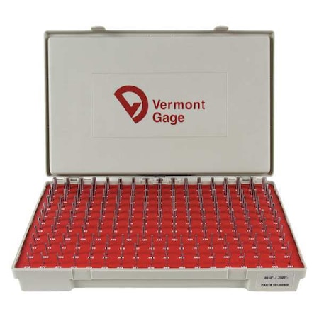Pin Gage Set, Minus, Class ZZ, 190 Pcs