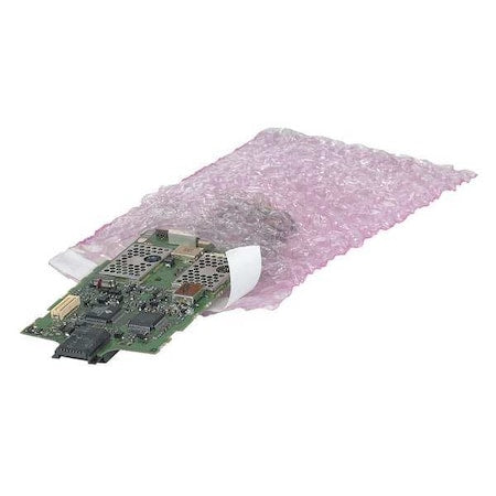 Anti-Static Bubble Pouches, 12"x15 1/2", Pink, PK200