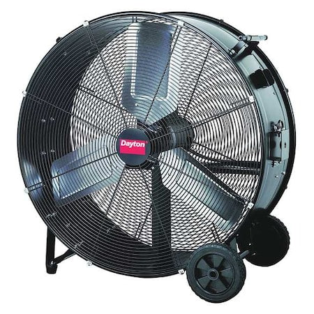 Standard Duty Air Circulator, Floor Mount, 30 in Blade Dia, 115V, 7,070/9,700 cfm, Non-Oscillating
