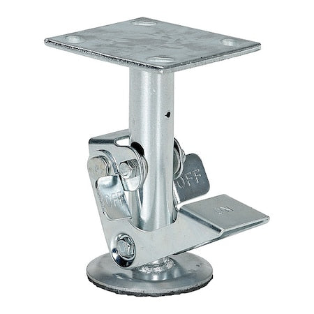 Floor Lck, Top Plate, 6-3/4 in H, 6 in Cstr
