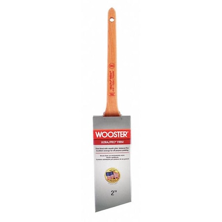 2" Thin Angle Sash Firm, Nylon/Polyester Bristle, Paint Brush, Wood Handle