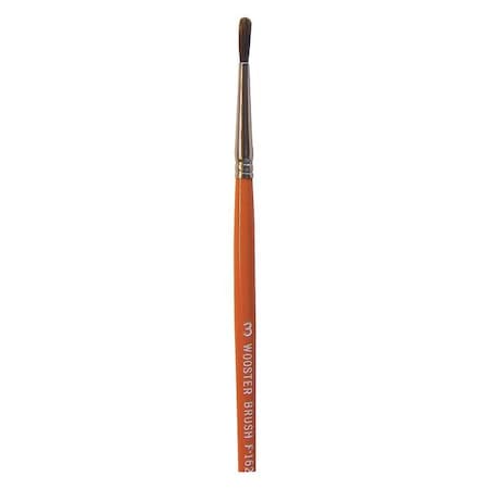 #3 Artist Soft, Camel Hair Bristle, Paint Brush, Wood Handle