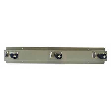 Mop & Broom Holder, Stainless Steel