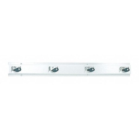 Mop & Broom Holder, Stainless Steel