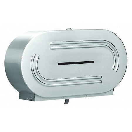 Toilet Paper Dispenser, (2) Rolls, SS