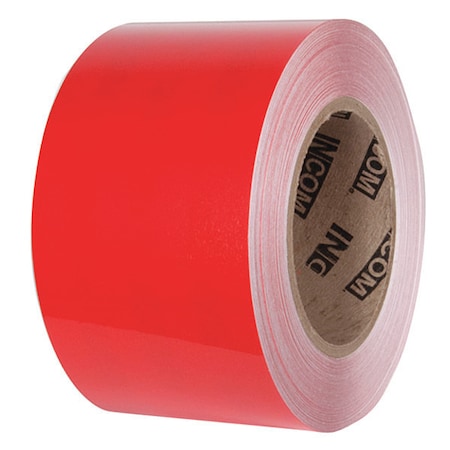 Tuff Mark Ultra Durable Floor Marking Tape Polyester Over Lamination Red, 3" W x 100 ft. L