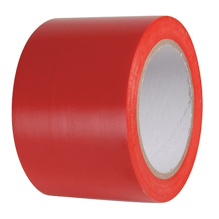 Aisle Marking Tape, 3"x108ft, Red
