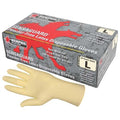 SensaGuard 5055, Disposable Gloves, 5 mil Palm, Latex, Powder-Free, L (9), 100 PK, Beige