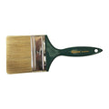 4" Straight White China Bristle, Paint Brush, Plastic Handle