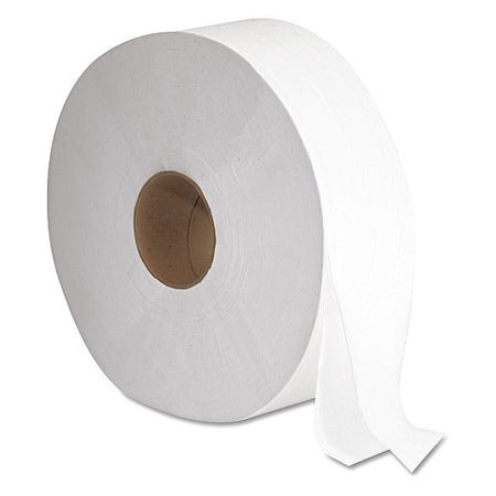 JRT Jumbo Bath Tissue, Septic Safe, 2-Ply, 3.3" x 1, 375 ft, White, PK6