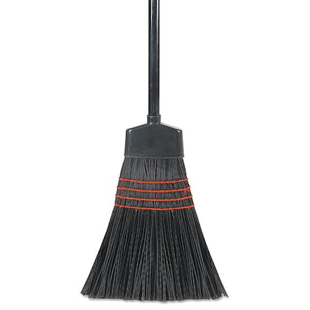 Broom, Plastic/Wood, 54" L, PK12