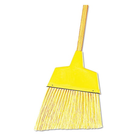 Angler Broom,Plastic/Wood,53"" L,Ylw,PK12