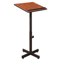 Lectern Stand, 44 in H, Medium Oak