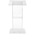 Acrylic Lectern w/Shelf