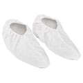 Disposable Shoe Covers, Microporus Film Laminate, White, Slip Resistant Sole: Yes , XL