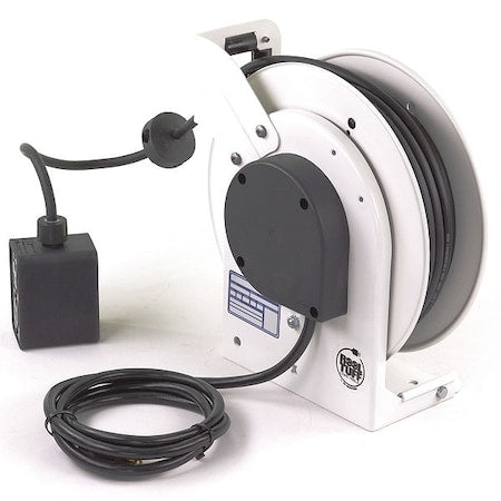 Cord Reel, 12 AWG, White Reel Color, 25 ft Length
