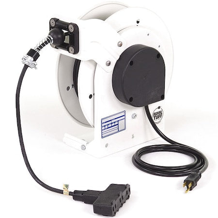 Cord Reel, 16 AWG, White Reel Color, 25 ft Length