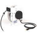 Cord Reel, NEMA 5-15P, 16 AWG, White Reel Color, 35 ft Length