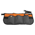 Waist Apron Gray/Orange 7 Pocket, Gray and Orange, Nylon, 7 Pockets